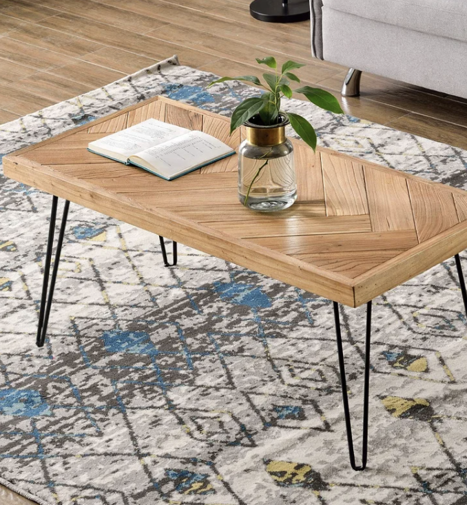 rectangular wood industrial coffee table wayfair
affordable
