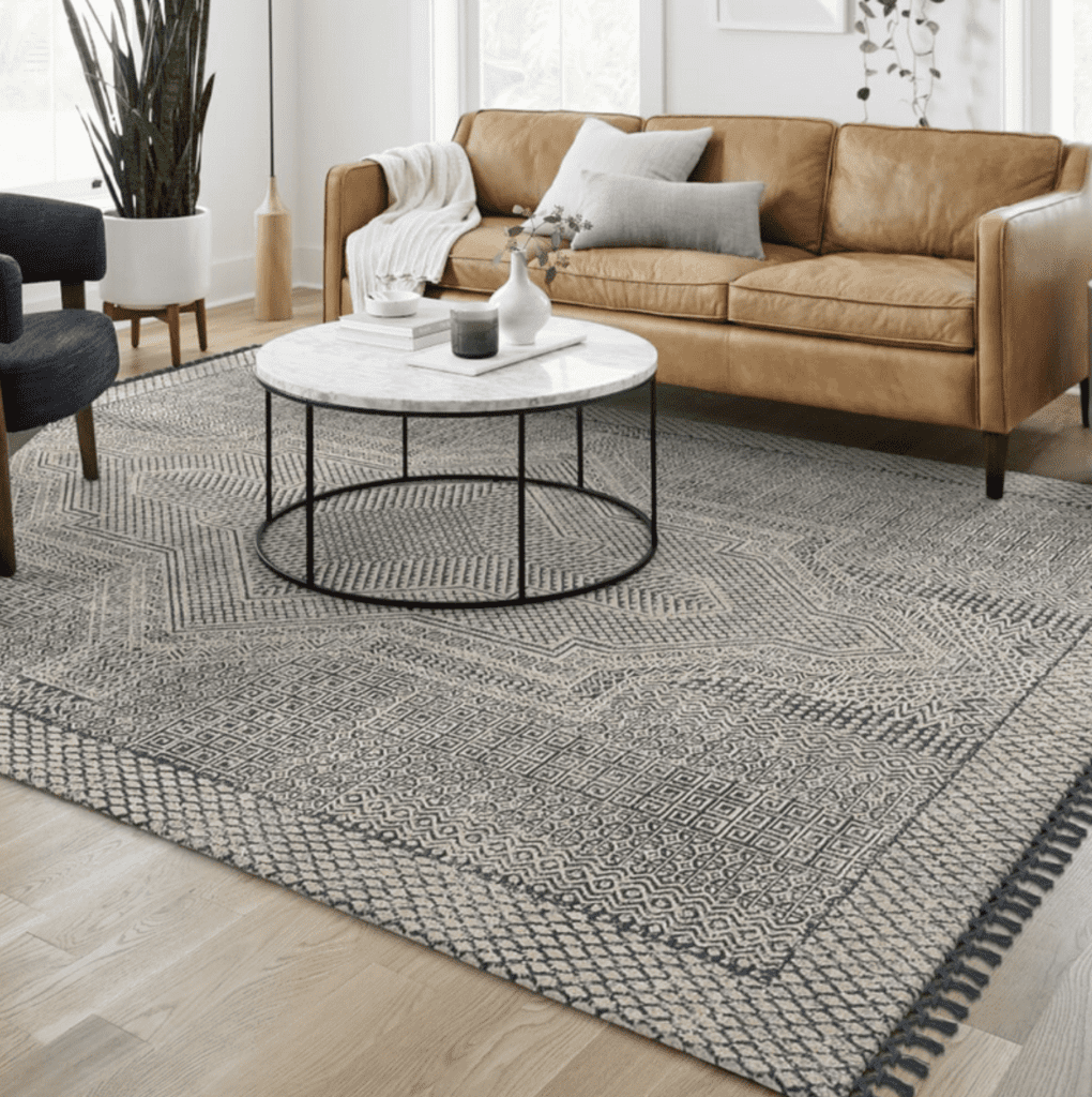 Affordable area rug west elm living room
