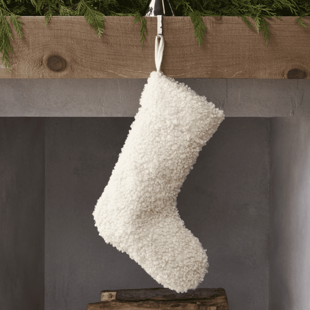 Teddy Stockings Alabaster - West Elm - 36$ christmas decorative items