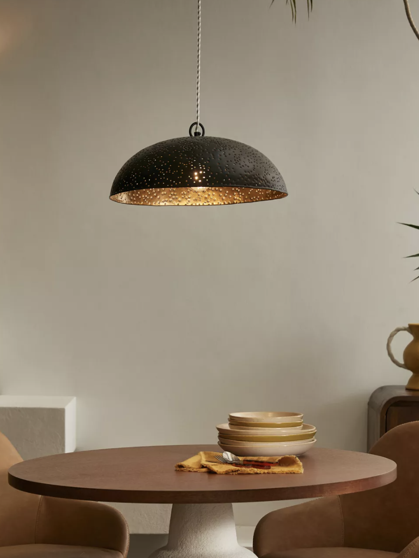 Seeing stars pendant light - Urban Outfitters Home - 139$ pendant lamp affordable dining room boho