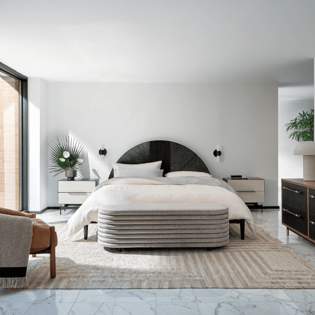 ZION IVORY HANDWOVEN RUG cb2 affordable area rug brooklyn interior designer