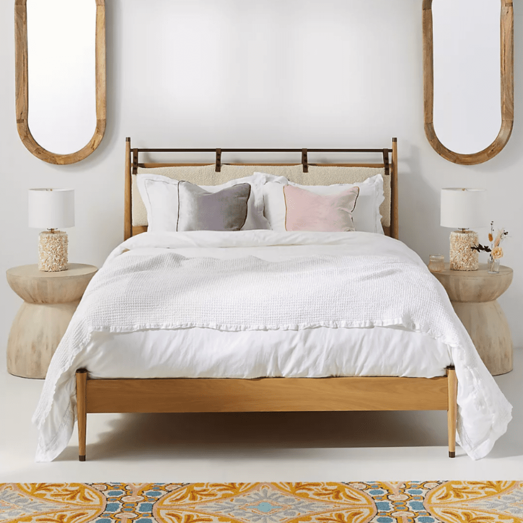 Hemming Bed - Anthropologie - 998$ affordable bed frame brooklyn interior designer