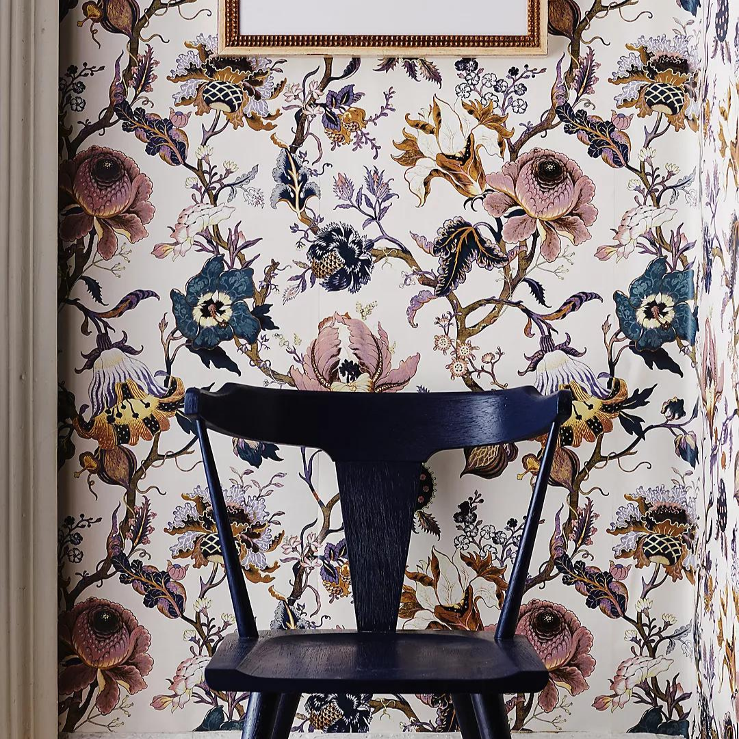 House of Hackney Artemis Wallpaper ivory Anthropologie brooklyn interior designer