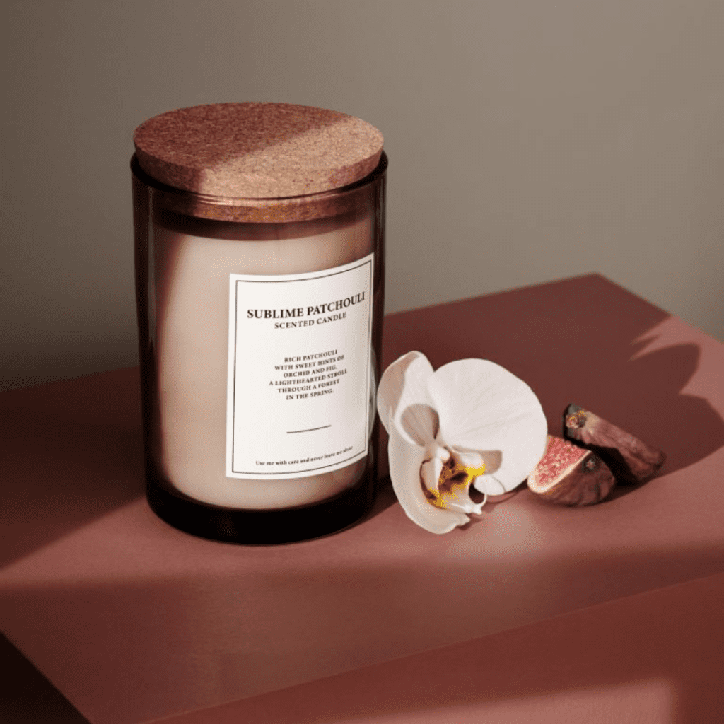Large Cork-lid Scented Candle h&m home beautiful affordable decor brooklyn interior designer