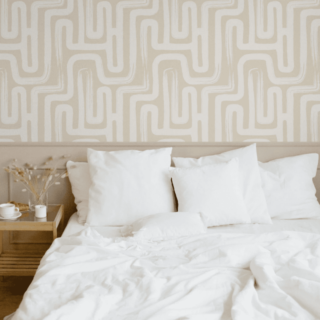 oft paintbrush maze removable wallpaper - Livette’s wallpaper brooklyn interior designer