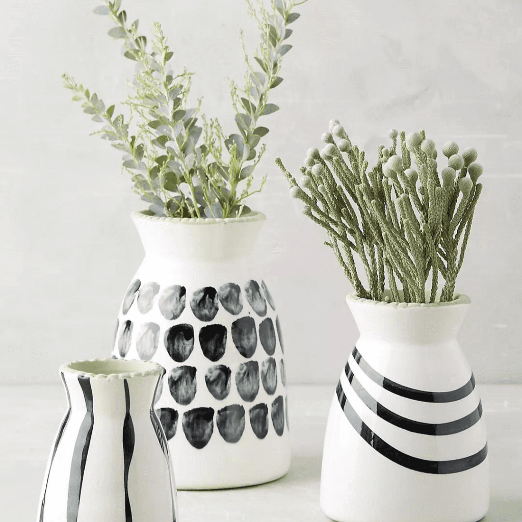 Kupia Handpainted Vase Set decorative object brooklyn interior designer