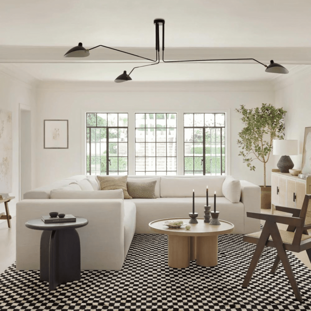 Checkerboard Rug by Sarah Sherman Samuel lulu & georgia area rug brooklyn interior designer