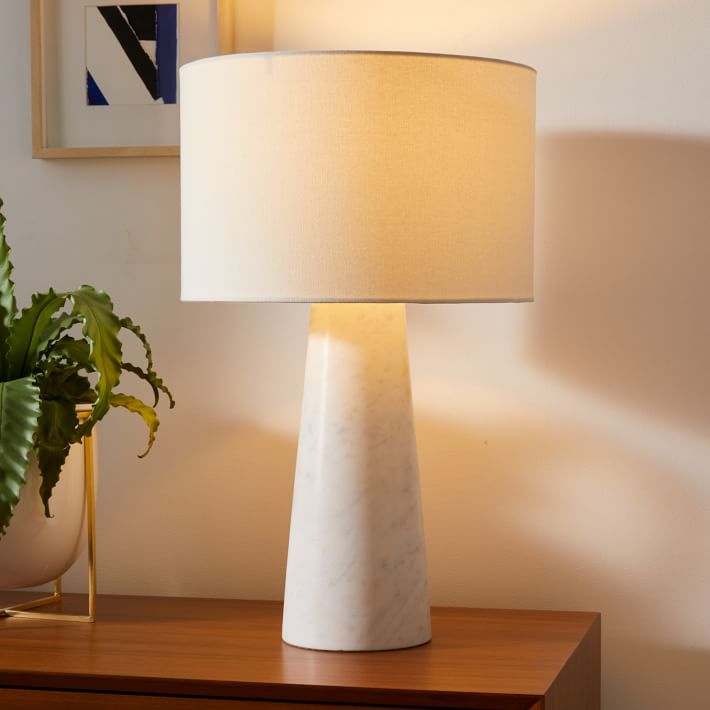 Foundational Marble Table Lamp west elm brooklyn interior designer
