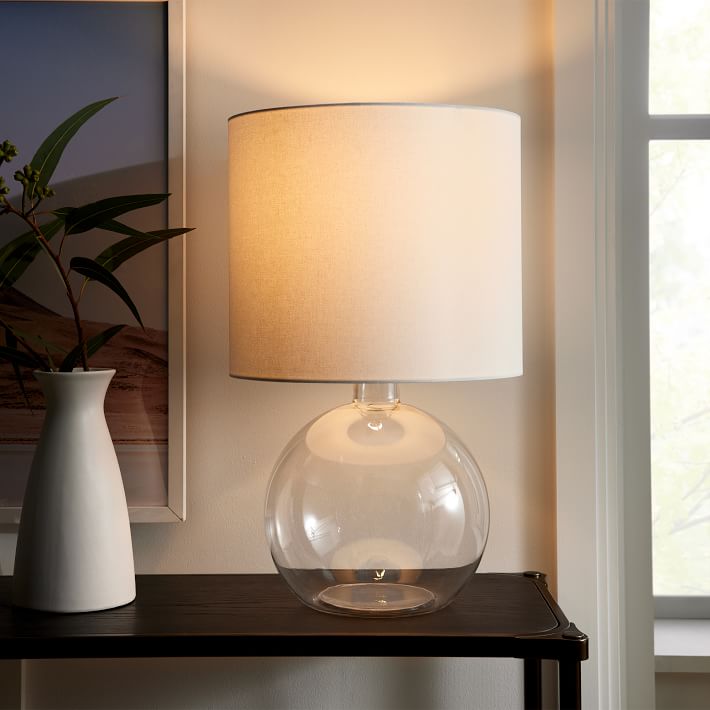 Foundational Glass Table Lamp (25"–31") west elm brooklyn interior designer