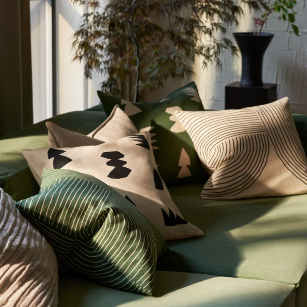 Cotton Canvas Cushion Cover H&M home brooklyn interior designer